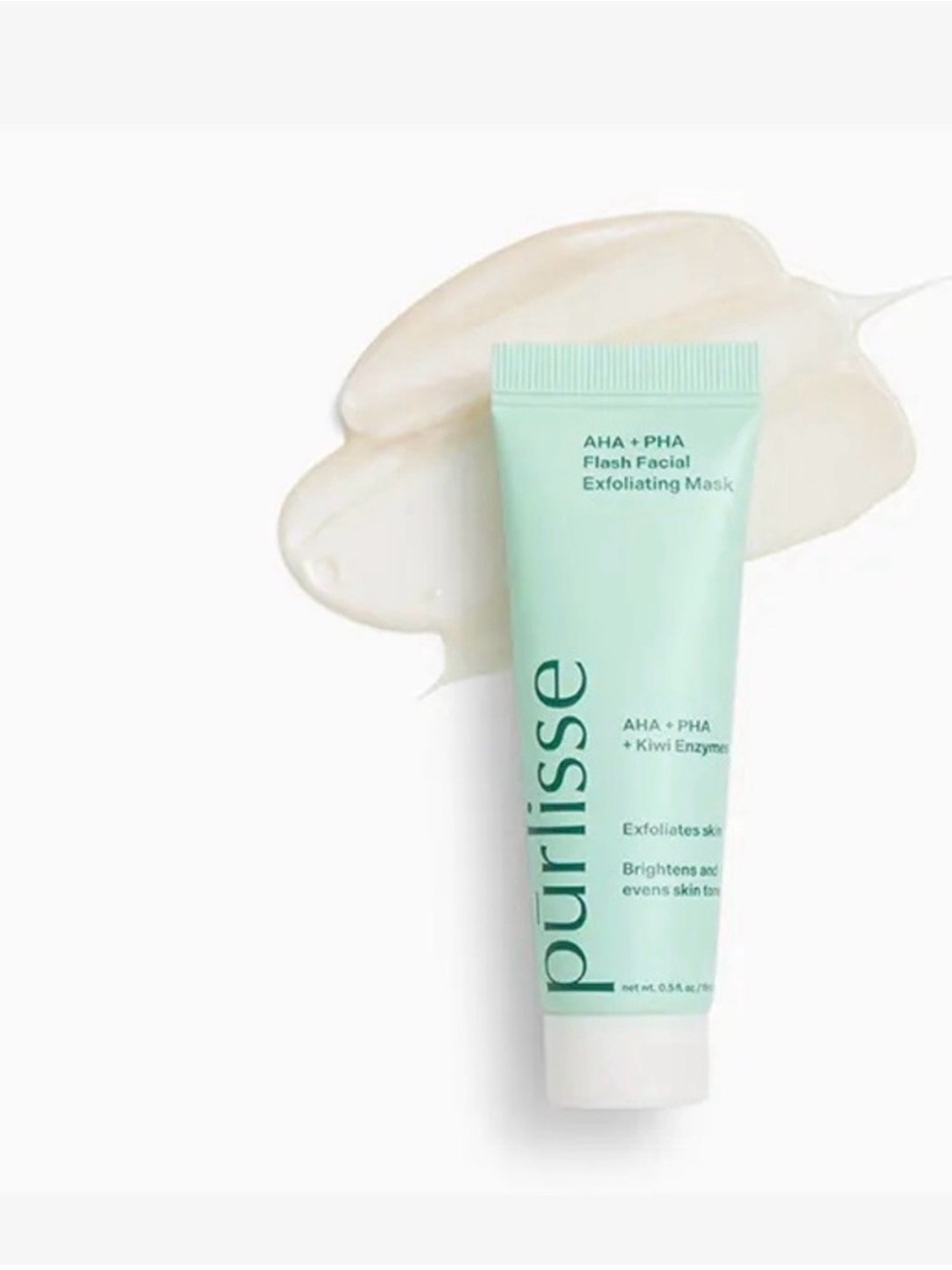 ☀️ 5/25 ☀️ Purrisse AHA + PHA Flash Facial Exfoliating Mask Mini .5 Oz.